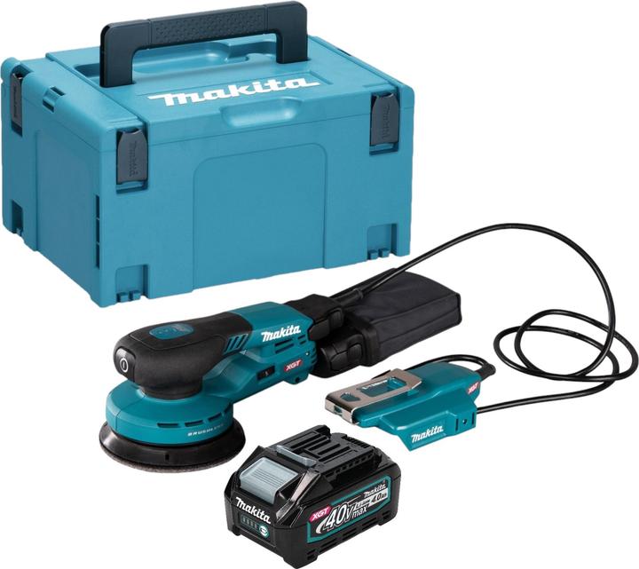 Immagine prodotto Makita BO 003 CGM101 Levigatrice rotorbitale a batteria 40 V max. 125 mm 3,0 mm di corsa Brushless + 1x (Levigatrici rotorbitali)