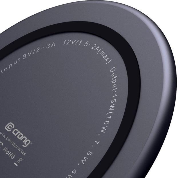Produktbild Crong Ladegerät Induktion 3 A (CRG-PS15W-BLK) (15 W)