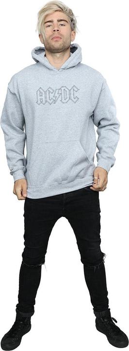Produktbild AC/DC Black Outline Logo Kapuzenpullover (XXL)