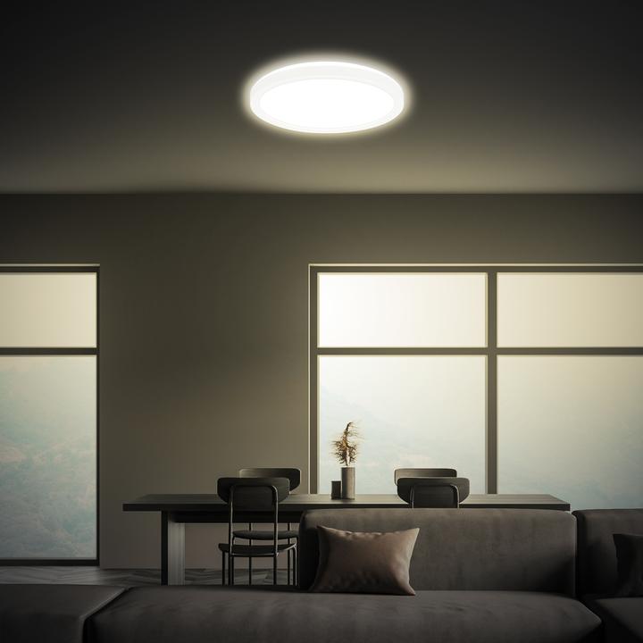 Actual product image Briloner LED panel, white, 1xLED board/16W/1900lm 4000K, on/off, IP20 (1900 lm)