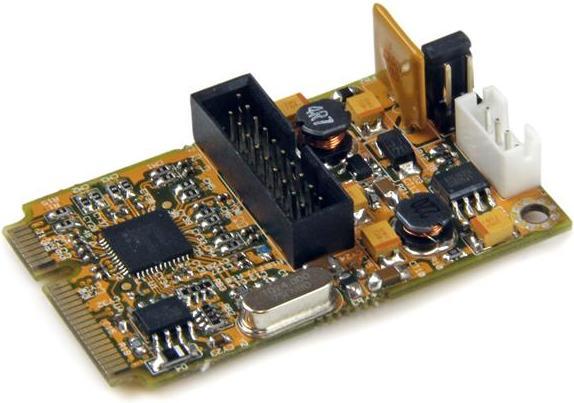 Actual product image StarTech 2 Port Mini PCI Express USB 3.0 SuperSpeed Adapter Card with UASP Support