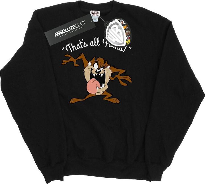 Looney Tunes Taz That's All Folks Sweatshirt Mädchen