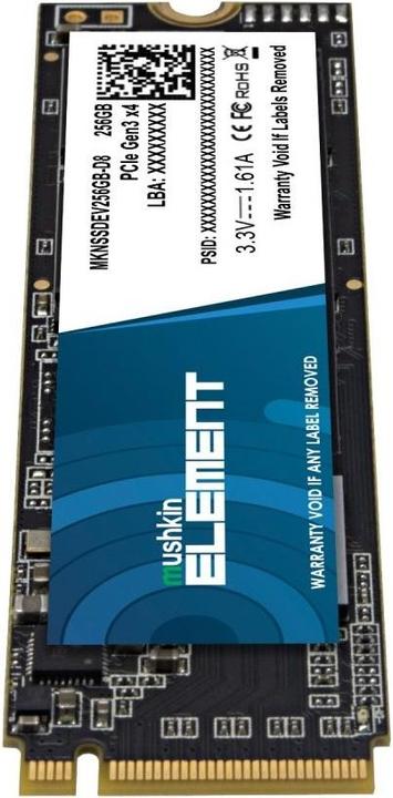 Produktbild Mushkin SSD Element M.2 256GB PCIe Gen3x4 NVME (256 GB, M.2 2280)