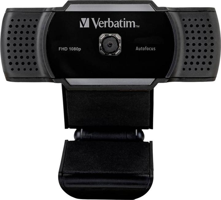 Produktbild Verbatim Webcam mit Mikrofon AWC-01 1080p Autofokus (3.60 Mpx)