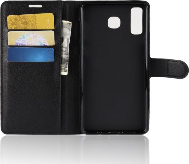Actual product image MU Classic Litchi Leather Bookcover Series (Samsung Galaxy A8 Star)