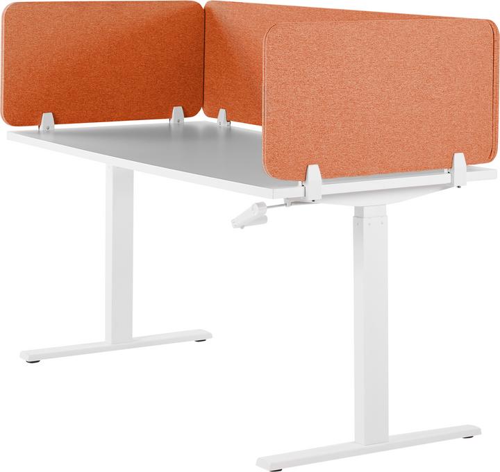 Image du produit Beliani Cloison de bureau rouge clair 160 x 40 cm WALLY