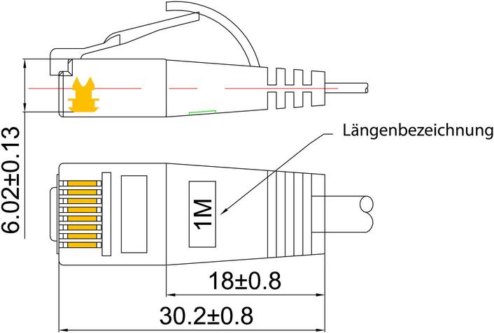 Image du produit Wirewin Câble de réseau (U/FTP, CAT6, 1 m)