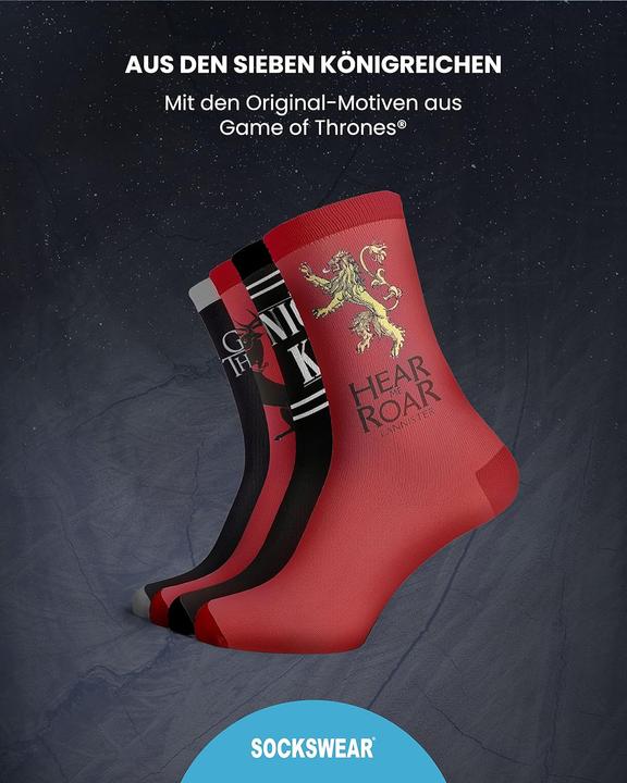Image du produit Sockswear Game of Thrones (42 - 46)