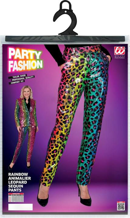 Immagine prodotto Widmann Pantaloni di paillettes in look leopardato Rainbow (M)