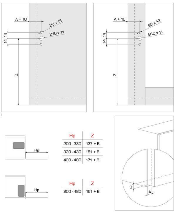 Image du produit Werkstarck Compas p. abattants avec frein MINI 4kg