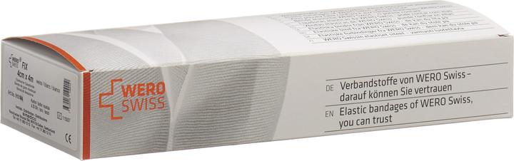 Image du produit Wero Swiss Fix Elastische Gazebinde 4mx4cm weiss