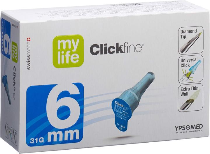 Actual product image Mylife Pen Nadeln 6mm 31G (neu) (Pen needles + disposable needles)