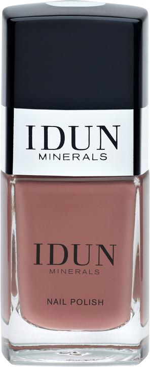 Actual product image IDUN Minerals Nail Polish Topas (Pink, Brown, Top coat)
