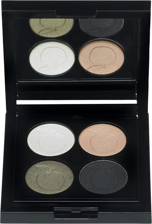 Actual product image IDUN Minerals Palette Eyeshadow Vitsippa (White, Green, Pink, Black)