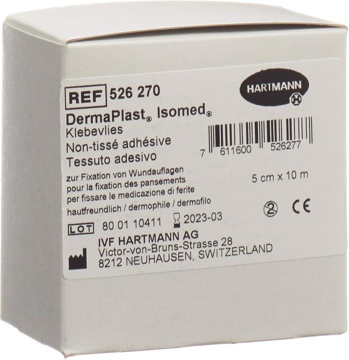 Actual product image DermaPlast Klebevlies 5cmx10m weiss (1 x)