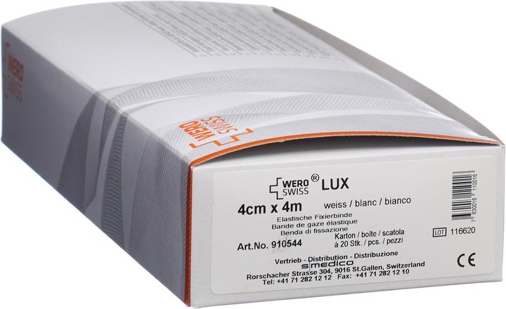 Produktbild Wero Swiss Lux Elastische Fixierbinde 4mx4cm weiss