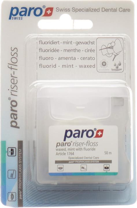 Paro Riser Floss 50m gewachst Mint mit Fluorid (50 m)
