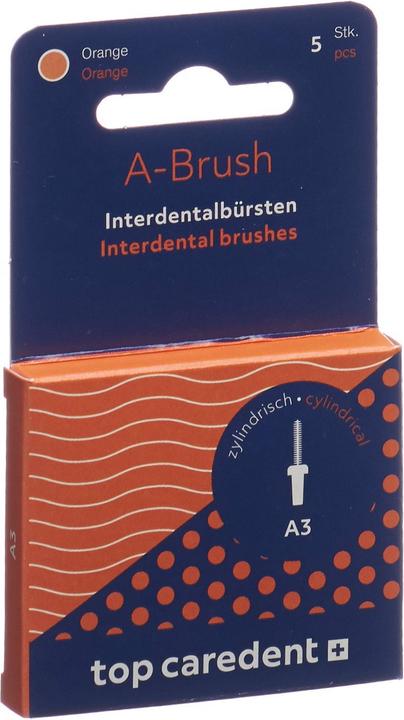 Top Caredent A3 IDBH-O Interdentalbürste orange >0.9mm (5 x, 0.90 mm)