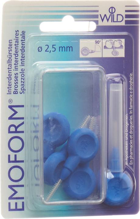 Produktbild Emoform Interdentalbürsten 2.5mm dunkelblau (5 x, 2.50 mm)