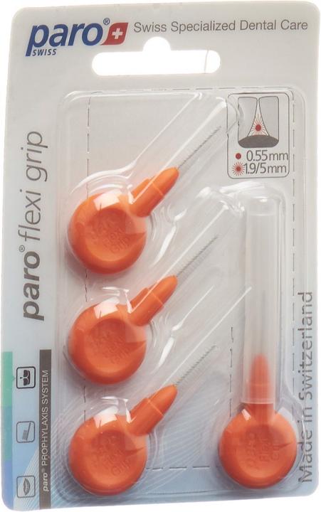Paro Flexi Grip 1.9/5mm x-fin orange konisch (4 x, 5 mm)