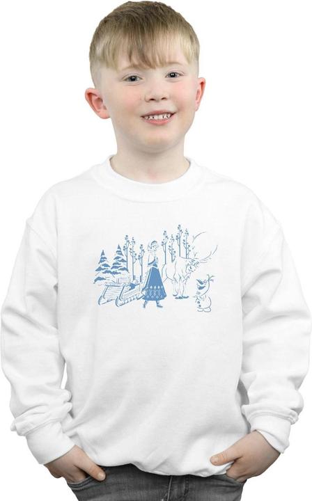 Image du produit Disney - Sweat FROZEN ANNA SVEN AND OLAF - Garçon (128)
