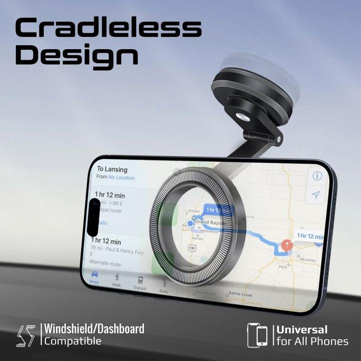Actual product image ProMate MagHoop-HG Black smartphone holder