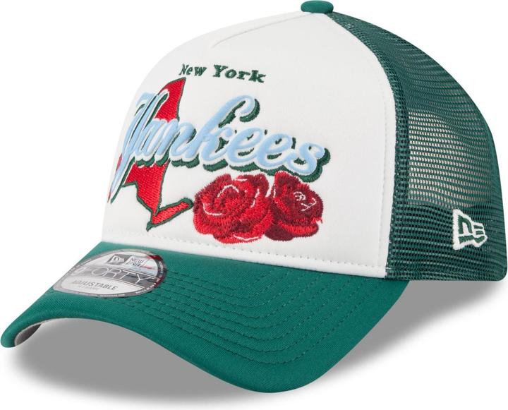 New Era A-Frame Trucker Cap State Flower New York Yankees