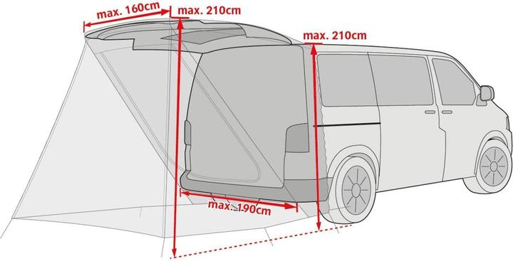Image du produit Vaude Drive Van Trunk (Auvent, 2.55 kg, 1 personne)