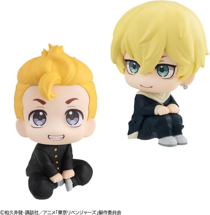 Actual product image Megahouse Tokyo Revengers statuette PVC Look Up Chifuyu Matsuno & Takemichi Hanagaki 11 cm