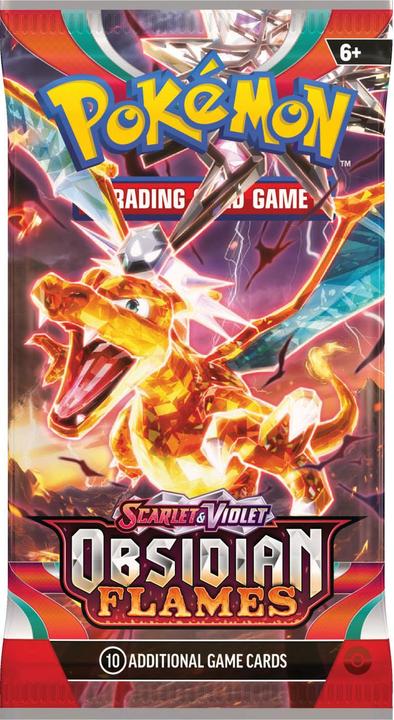 Actual product image Pokémon Obsidian Flames (English, Booster Pack)