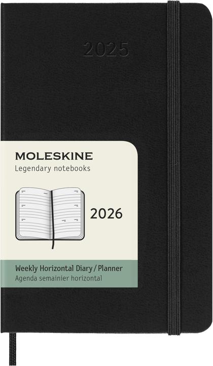 Produktbild Moleskine Taschenagenda Hard Cover Weekly (90 x 140 mm, Englisch)