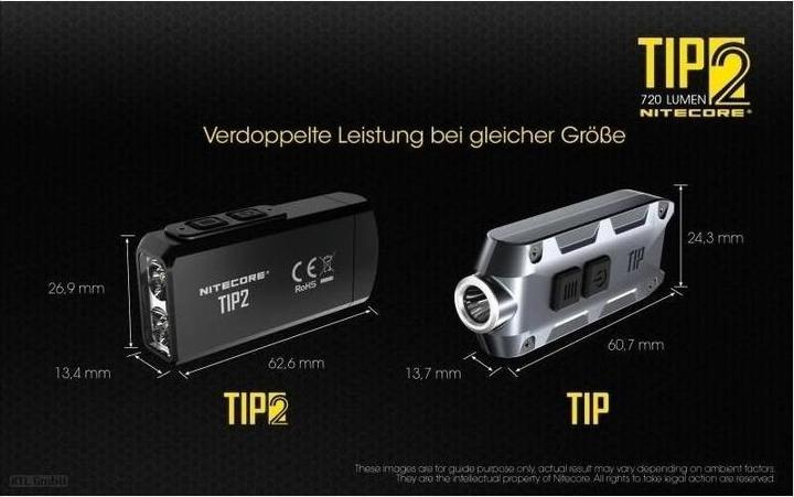 Produktbild Nitecore TIP 2 - 720 Lumen (6.20 cm, 720 lm)