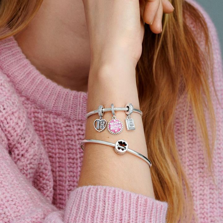 Image du produit Pandora Charm gâteau d'anniversaire (Argent sterling, Émail)