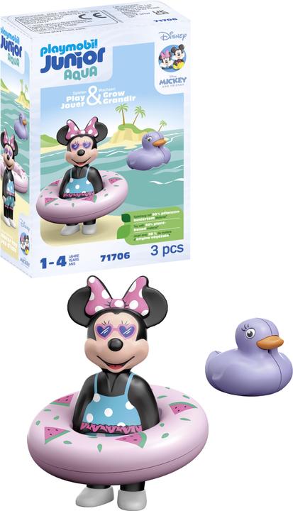 Actual product image Playmobil 71706 Playm. 1.2.3 & Disney: Minnie's beach house (71706, Playmobil Figures)