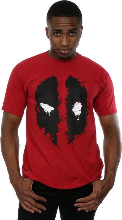 Actual product image Deadpool Mens Splat Face Cotton T-Shirt (XL)