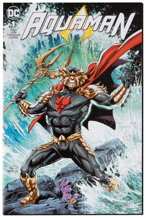 Actual product image McFarlane DC Direct Page Punchers figurine et comic book Ocean Master (Aquaman) 18 cm