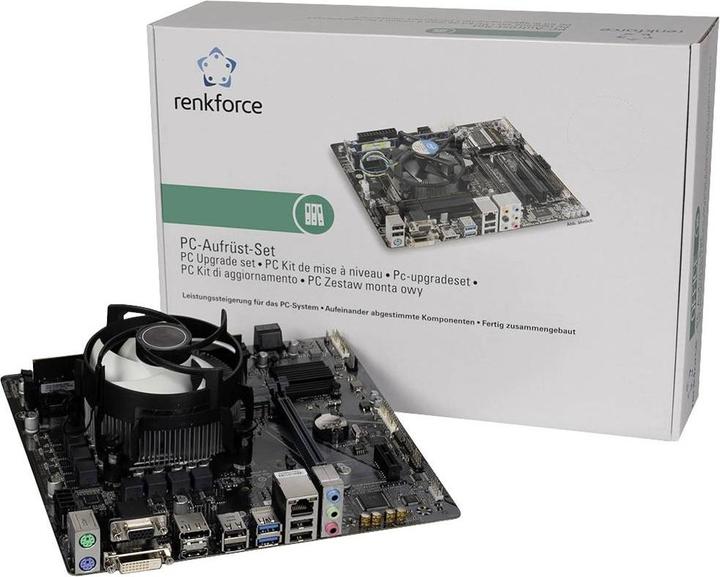 Image du produit Renkforce Kit de réglage PC Intel® Core™ i3 14100 4.7 GHz 16 GB DDR5-RAM M.2 PCIe N (LGA 1700, Intel H610, mATX)