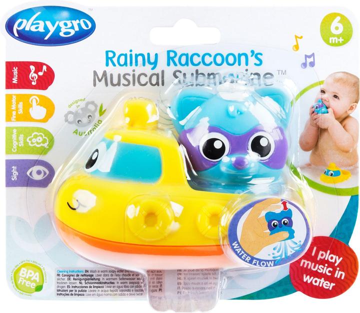 Actual product image Playgro musicla toy Rainy Raccoon's Submarine, 4087629