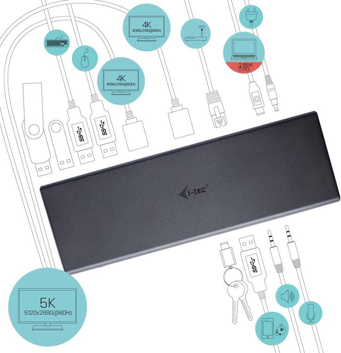 Actual product image i-tec Dual Display (USB-C, 1 ports)