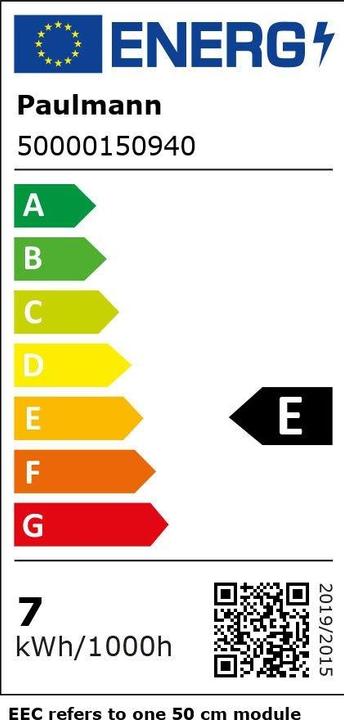 Etichetta energetica Paulmann PAUL Striscia luminosa a LED (Bianco neutro, 1000 cm, Interno)