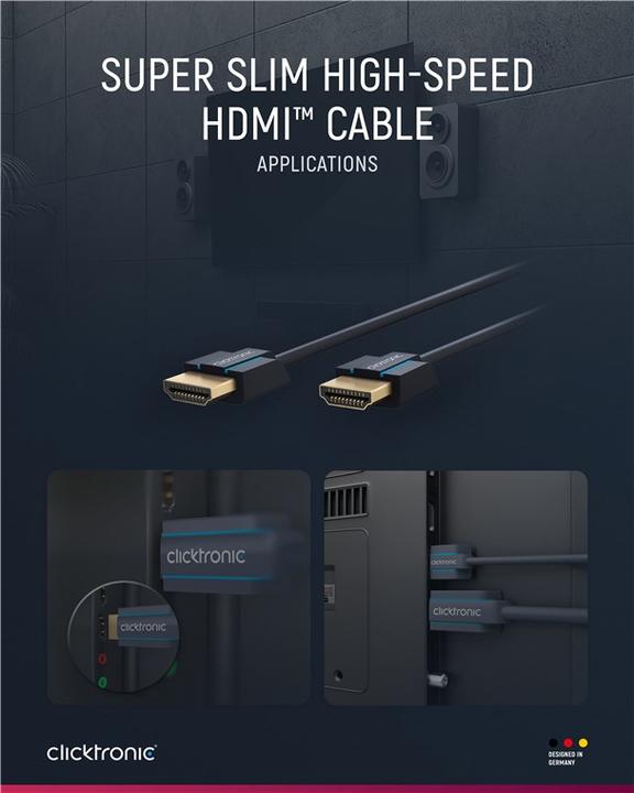 Immagine prodotto clicktronic HDMI (Typ A) — HDMI (Typ A) (0.50 m, HDMI)