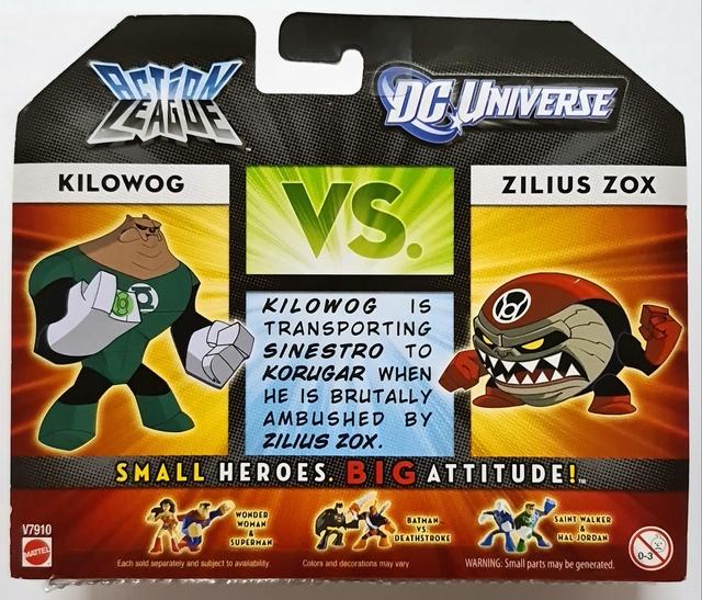 Actual product image Mattel DC Universe - Action League Minifiguren Kilowog & Zilius Zox