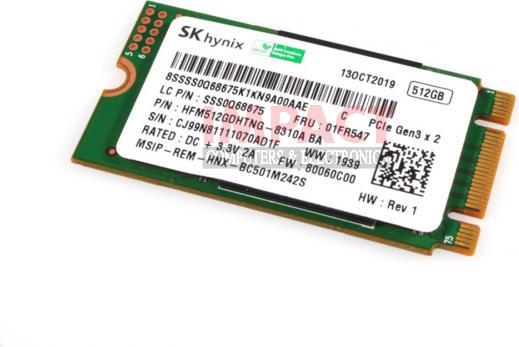 Image du produit Lenovo SSD Hynix BC501 512G M.2 2242 (512 Go, M.2 2242)