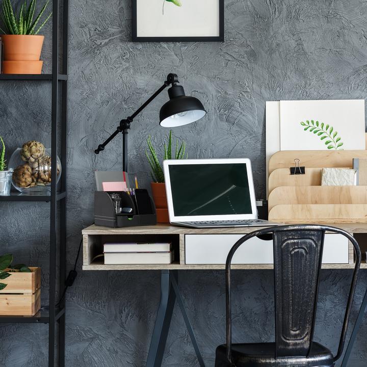 Actual product image Relaxdays Desk Organiser Faux Leather