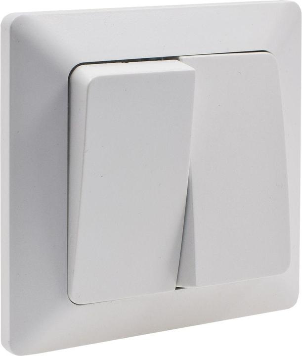 Produktbild Chilitec MILOS Serienschalter 22774, UP, 10A/250V, 2-fach, weiss matt
