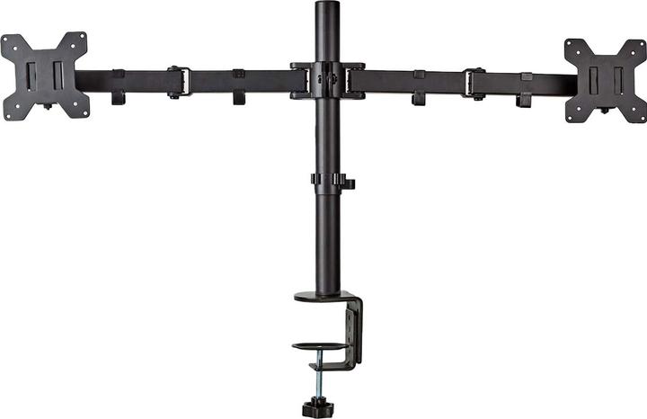 Actual product image Nedis Desk monitor holder | 2 screen(s) | 15 - 32 " | 75x75 / 100x100 | Fully movable (Table, 32")