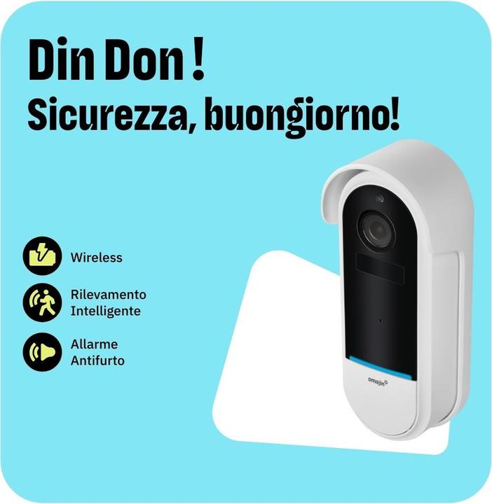 Image du produit Omajin Caméra réseau OMA-OWC-01-UE + 64 Go MicroSD (2560 x 1920 pixels)