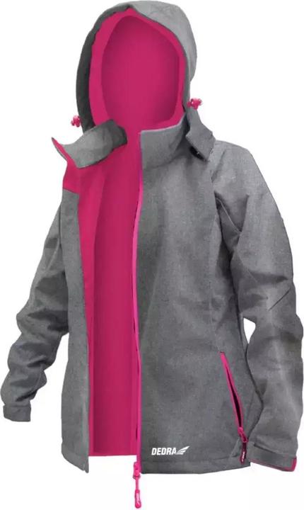 Dedra kurtka damska softshell, rozmiar L, 96% poliester + 4% elastan (BH65KS-L) (L)