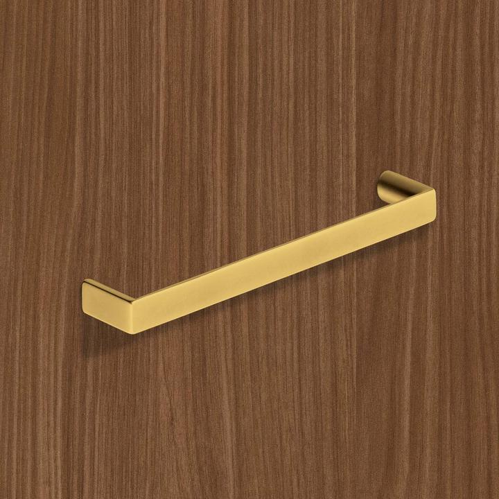 Actual product image Hettich Griff Baldone Gold Optik matt gebürstet 96 mm