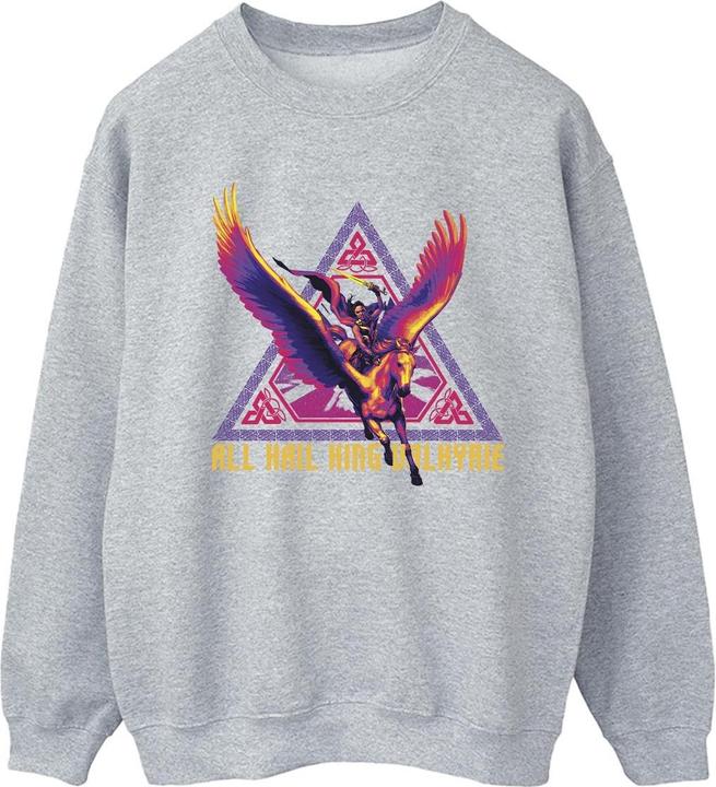 Actual product image Womens/Ladies Thor Love And Thunder All Hail Valkyrie Sweatshirt (XXL)